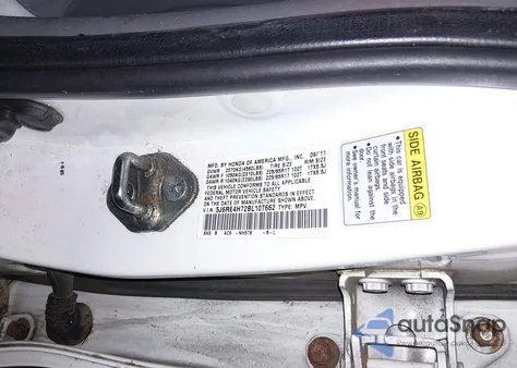 2011 Honda Cr-V Ex-L z USA, uszkodzony, nr VIN 5J6RE4H72BL107662